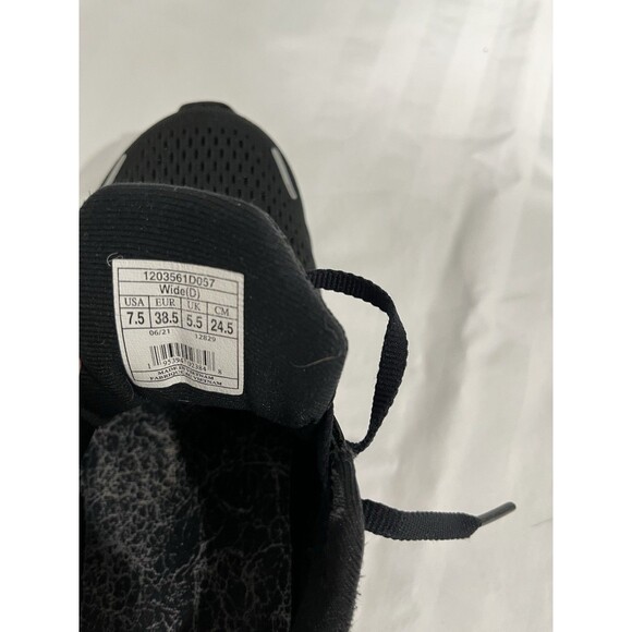 Brooks Ghost 14 Black and White Athletic Shoes 7.5 Wide - Picture 14 of 14